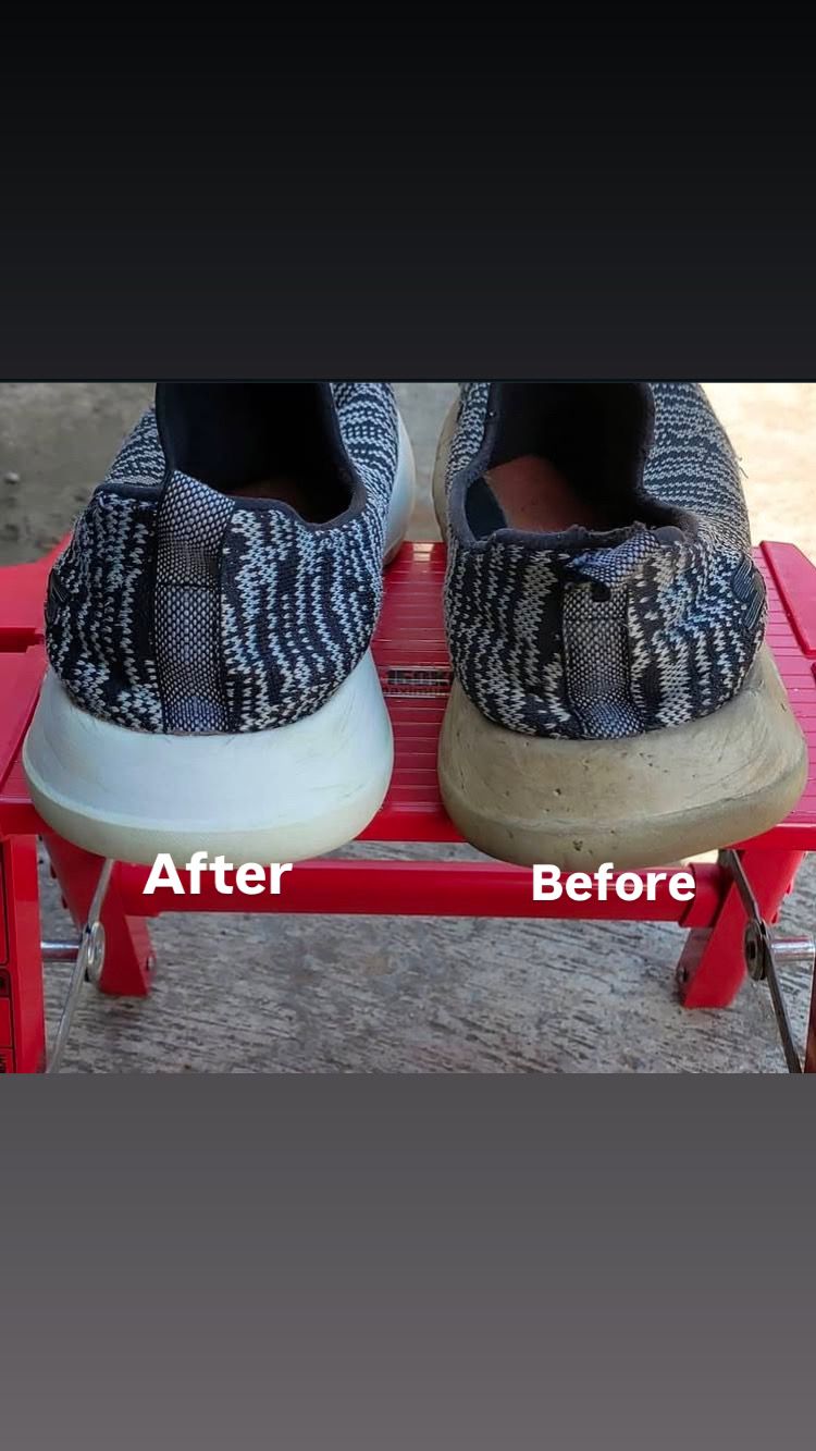Hasil Cuci Sepatu — Before & After