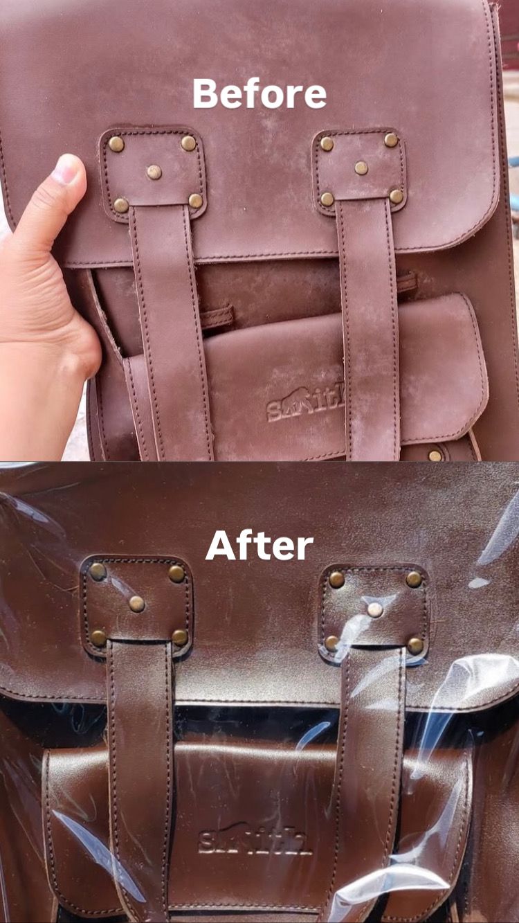 Hasil Cuci Tas — Before & After