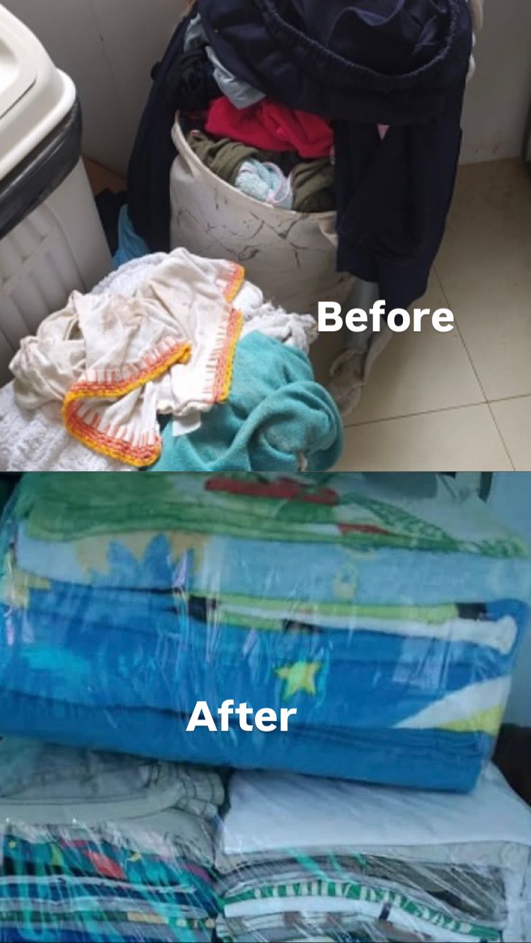Hasil Laundry Pakaian — Before & After