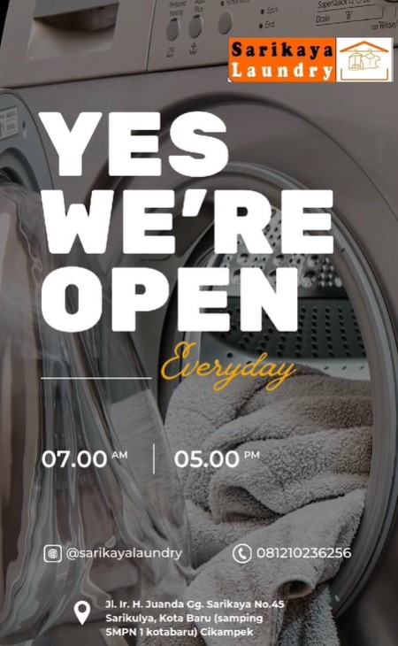 Aktivitas Laundry Sarikaya — Cucian Bersih & Rapi